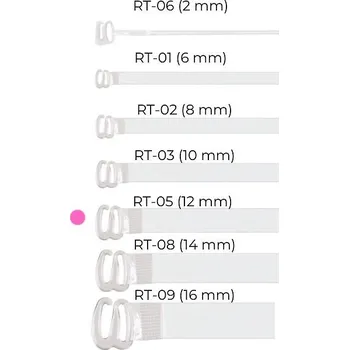 Vložka do podprsenky Silikonová ramínka Julimex RT 05 12mm transparentní 12 mm