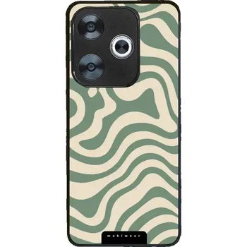 Pouzdro na mobilní telefon Lesklý kryt Mobiwear Glossy - Xiaomi Poco F6 5G - GA57G Zelené a béžové zkrouceniny (Prémiové lesklé pouzdro, obal, kryt Mobiwear Glossy na mobil Xiaomi Poco F6 5G - GA57G Zelené a béžové zkrouceniny, materiál Plast + TPU silikon - krytí po všech stranách