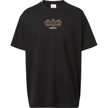 Pánské tričko BURBERRY Globe Black tričko M Černá