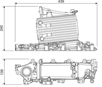 Chladič motoru Valeo 818683