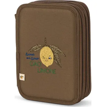 Penál Konges Slojd Třípatrový penál Lemon Konges Sløjd Clover Maxi Pencil Case