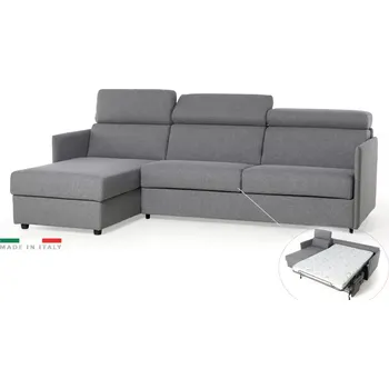 Sedací souprava Rohová sedací souprava TAVOLA MINI s rozkladem na každodenní spaní, šedá (penelope 22)