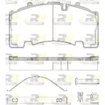 ROADHOUSE Sada brzdových destiček RDH JSX 21555.80