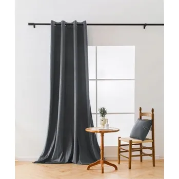 Závěs Velvet 140/250 cm s oky - šedá