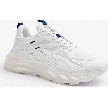 Pánská běžecká obuv Sportovní pánské tenisky s paměťovou pěnou Memory Foam System Big Star NN174347 Barva: Bílá, Velikost: 44