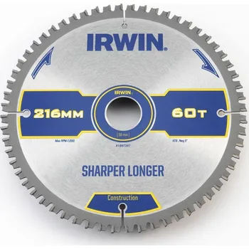 Pilový kotouč Kotouč pilový 216x30x60z Construction IRWIN
