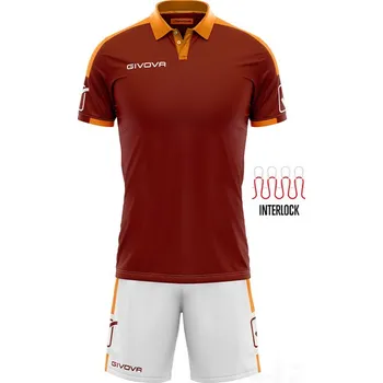 Fotbal Komplet GIVOVA PLAY, barva 0801 vínová - bílá, velikost XL