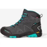 TROLLKIDS Dívčí turistické polovysoké nepromokavé boty Trollsteinen Hiker 30 MODRÁ|ČERNÁ|ŠEDÁ