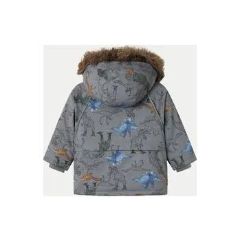 Dívčí bunda NAME IT Zimní bunda 13230589 Šedá Regular Fit 92