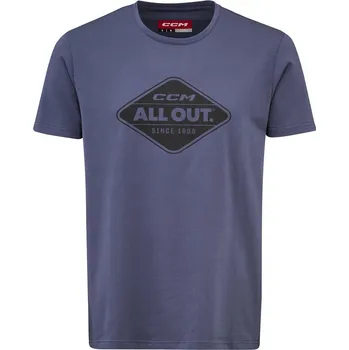 Pánské tričko CCM Outdoor All Outside SS Tee Vintage Blue S