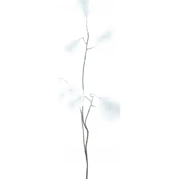 umělá květina umělá větev, Peří větev 'Coco' bílá V95 cm