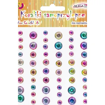 Samolepící dekorace aliga Kamínky samolepící barevné na blistru 402741