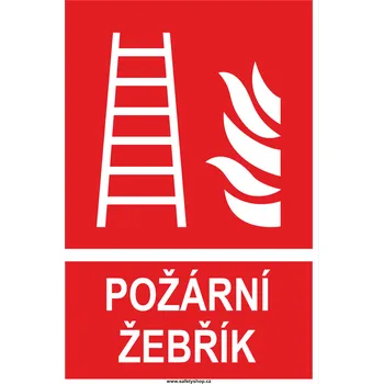 Značení Požární žebřík ISO 7010 samolepící vinylová fólie 300x200 mm