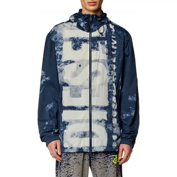 Pánská větrovka BUNDA DIESEL J-WARRETT-LOGO-LOGO JACKET TOTAL ECLIPSE