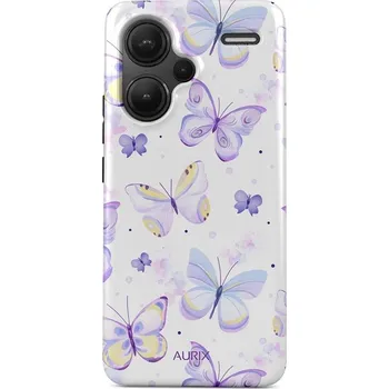 Pouzdro na mobilní telefon Kryt Xiaomi Redmi Note 13 Pro+ 5G AURIX pevný Butterflies (obal neboli pouzdro na Xiaomi Redmi Note 13 Pro+ 5G)