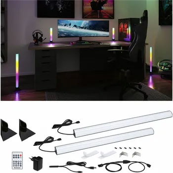 LED osvětlení PAULMANN EntertainLED set Lightbar Dynamic RGB + stojan (2ks sada) 60 cm