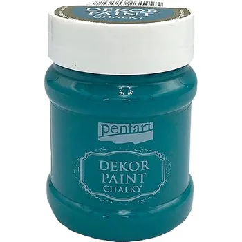 Speciální výtvarná barva Dekor Paint - křídová vintage barva 230ml - smaragdová zelená