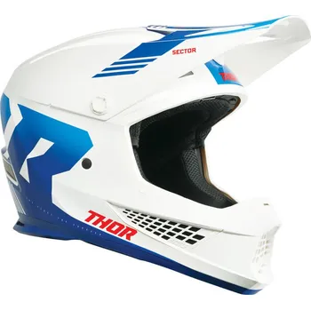 Helma na motorku Thor Sector 2 Carve helma white/blue vel.XL