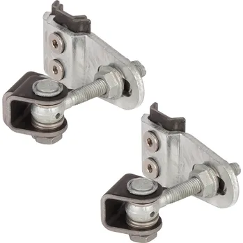 pant Locinox regulovatelný 4D pant na přivaření, pro otevírání do 180°, FE+ZN, GBMU4D-B (LCX-GBMU4D-B-M16) Barva: Antracit