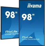 Profesionální monitor digitální reklamy iiyama ProLite LH9875UHS-B2AG 98" 4K UHD IPS LED, 24/7, Android, iiSignage² 0