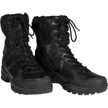 Těžké boty MIL-TEC Boty PATROL se zipem ČERNÉ ČERNÁ - BLACK 10
