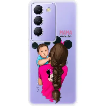 Pouzdro na mobilní telefon Odolné silikonové pouzdro iSaprio - Mama Mouse Brunette and Boy - Vivo V40 SE 4G/5G