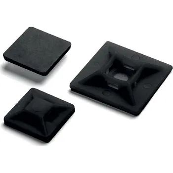 hadicová spona Podložka pod stahovací pásek 27x27, díra 5mm, černá (NZ27), GeTech