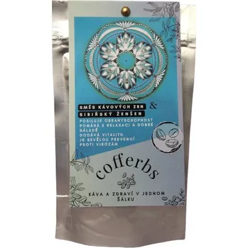 Káva COFFERBS směs kávových mletých zrn a SIBIŘSKÝ ŽENŠEN 100 g