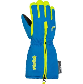 Cyklistické kalhoty Dětské rukavice Reusch Tom 4525 brilliant blue/safety yel