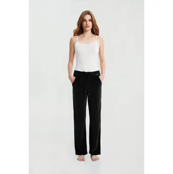 Dámské kalhoty Vamp Sametové kalhoty s kapsami 21191