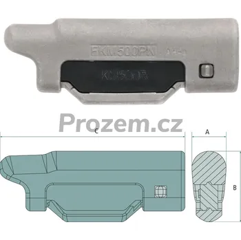 Příslušenství pro stavební techniku Zajištění zubu ocelo-gumové Komatsu Kmax, 22/43,4/117,9 mm, KP25 PC