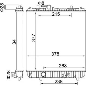 Chladič motoru Chladič, chlazení motoru HART 620 255