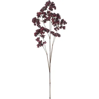umělá květina umělá větev, Bobule větev (spray) červená (burgundy) V96 cm