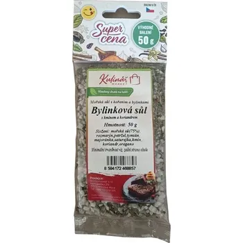 Koření koření-"K"-BYLINKOVÁ SŮL-50g do mlýnku, QQ, sáček