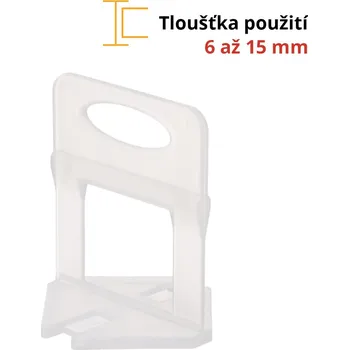Obklad Levelys spony 1 mm, 100 ks transparentní SP1101