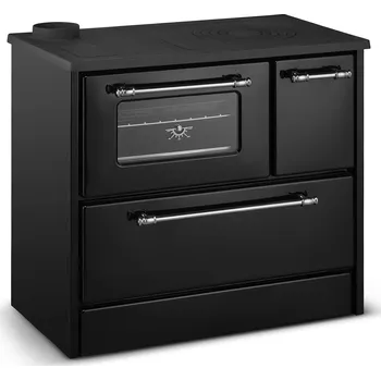 Sporák na tuhá paliva 2energy Sporák na tuhé palivo, levý vývod, 701 OMEGA, černý | SI-701-CZ-L