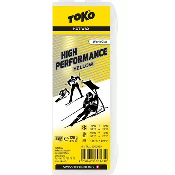 Lyžařský vosk vosk TOKO High Performance 120g yellow 0/-6°C