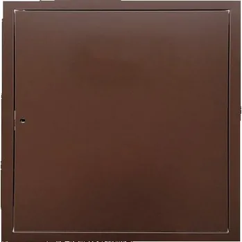 Revizní dvířka Revizní dvířka, Lakovaný pozink, čtyřhran - HNĚDÁ 8017 - 600 x 600 mm
