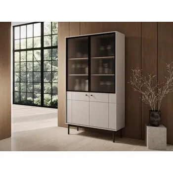 Komoda Piaski Vitrína Japandi WT104 Barva: Kašmír