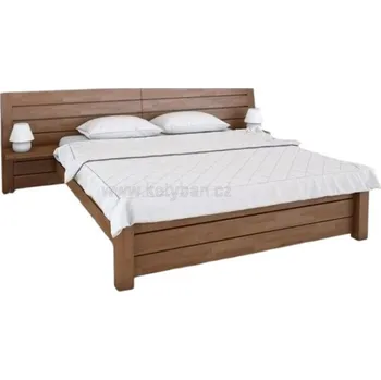 Postel Dřevěná postel Vivo 200x140 Dub Doprava ZDARMA.