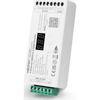LED páska 4-kanálový DMX dekodér pro LED pásky 20A - Mi-Light MiBoxer - - LED Solution - D4-CX - D4-CX