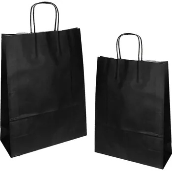 Dárková taška Florio Carta S.p.A. Papírová taška JOLLY černá ,balení 25 ks 441575