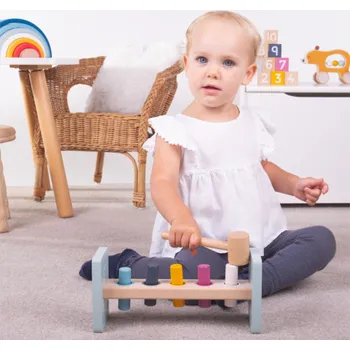 Dřevěná hračka Bigjigs Toys Zatloukačka