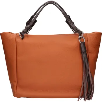 Kabelka Dámská kožená kabelka The Trend Rikka - koňak