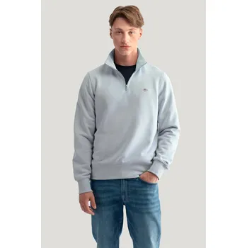 Pánská mikina Gant Reg Shield Half Zip Sweat Stormy Sea XXXL
