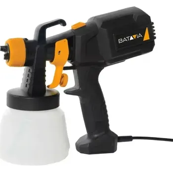 Stříkací pistole Malířská stříkací pistole, pro barvy, laky, mořidla, příkon 400 W, nádoba 800 ml, výkon 700 ml./min., hustota 55 - 60 DIN-s, napětí 230 V, FIXXSERIES BATAVIA 7064683 (BATAVIA)