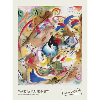 Plakát Plakát, Obraz - Dreamy Improvisation (1913), Wassily Kandinsky