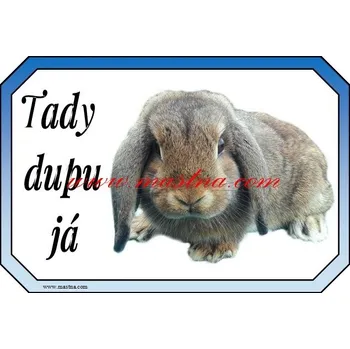 Cedulka králík zakrslý beránek divoký 2 - Bez samolepicí vrstvy