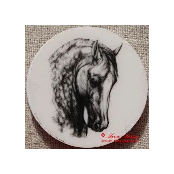 Kůň andaluzan magnet nebo placka - Magnet