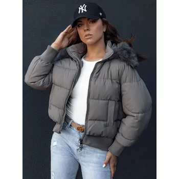 Dámská bunda DSTREET COLDPACK TMAVĚ ŠEDÁ XL